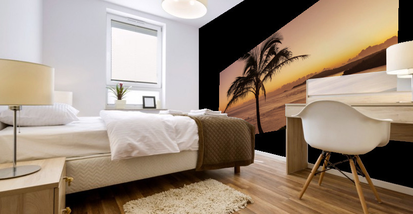 Sunrise in Kauai from Princeville Mural print