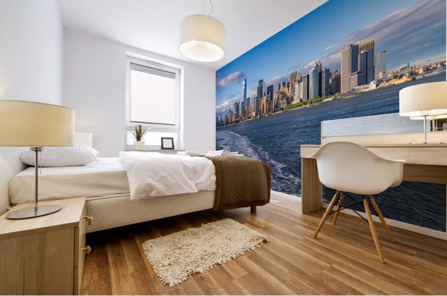 One World Trade Center dominates skyline of Lower Manhattan from Mural print