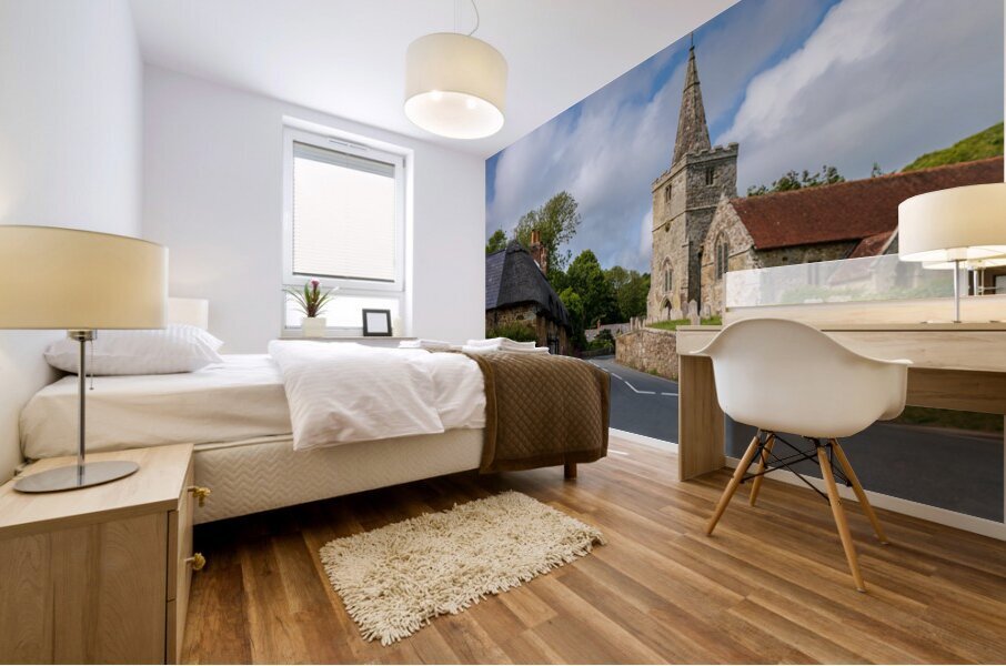 St Peters Church in Shorwell on the Isle of Wight  Mural print