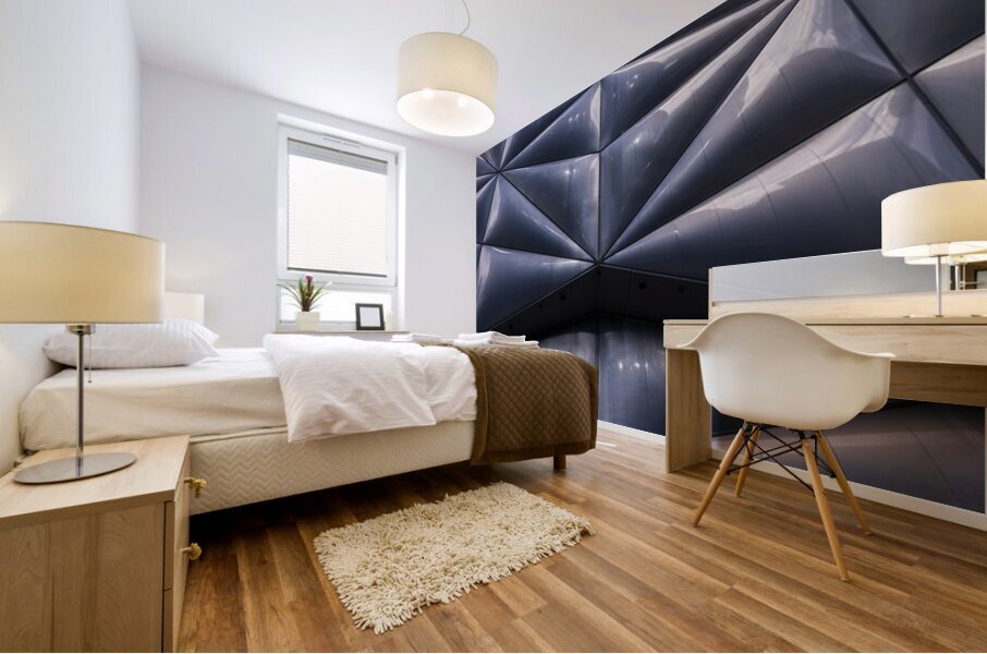 Unique pillowed retractable shell over the Shed in Hudson Yards  Mural print