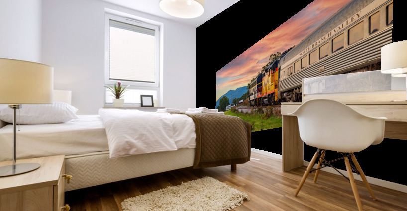 Potomac Eagle train in the evening Mural print