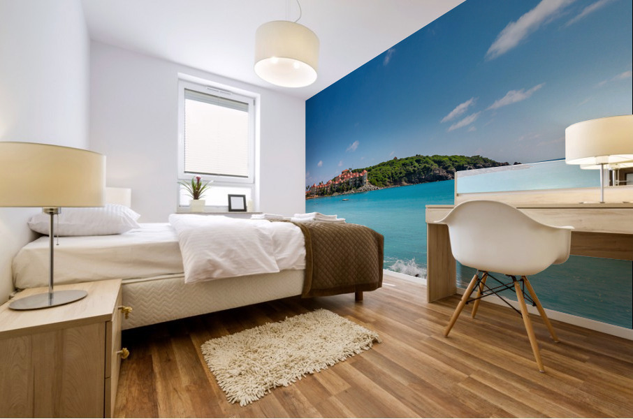 Timeshare apartment hotel in St Martin Mural print