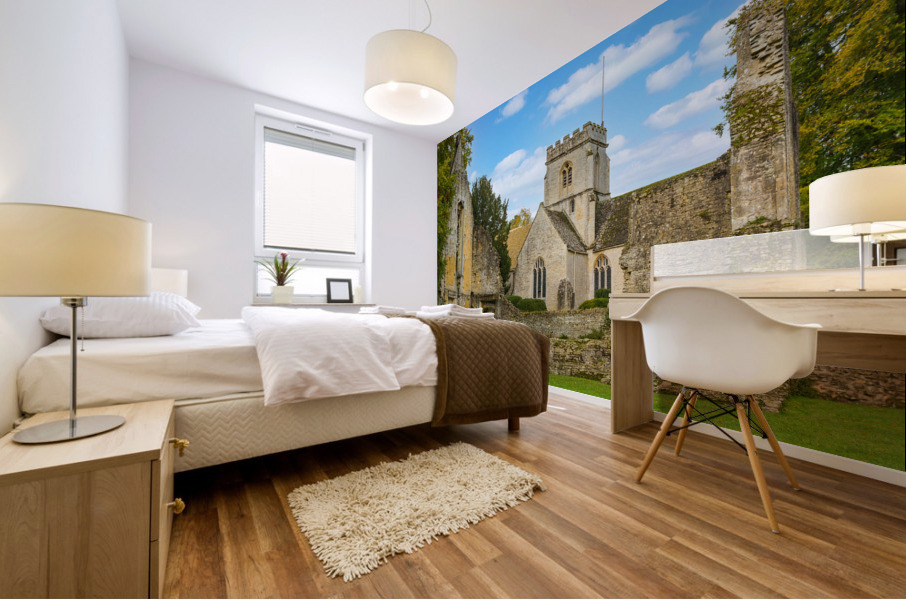 Minster Lovell in Cotswold district of England Mural print