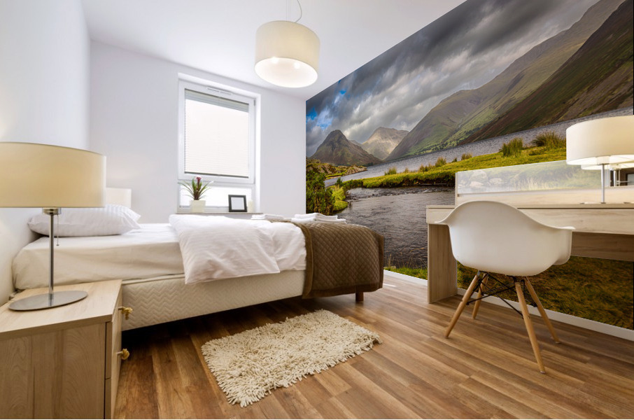 Wast water in english lake district Mural print