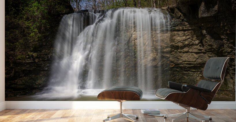 Hayden Run Falls in Dublin Ohio after heavy rain Wall Murals