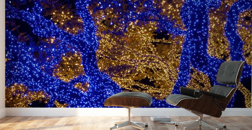 Holiday lights spectacular in Johnson City Texas Wall Murals