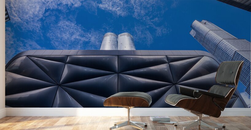 Unique pillowed retractable shell over the Shed in Hudson Yards  Wall Murals