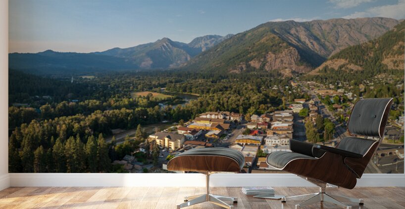 Leavenworth the Bavarian Alpine village in Cascades WA Wall Murals
