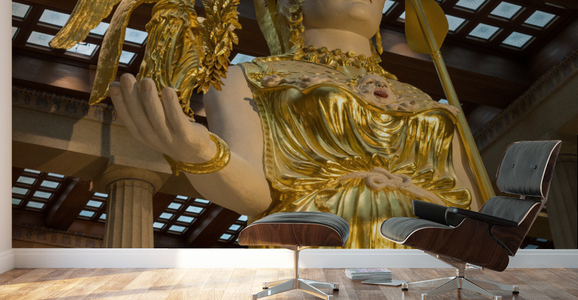 Statue of Athena in Nashville Parthenon Wall Murals