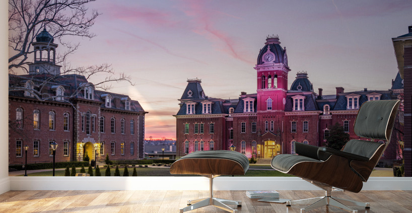 Woodburn Hall at West Virginia University in Morgantown WV Wall Murals