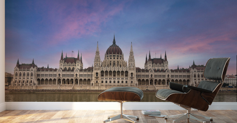 Hungarian Parliament Building in Budapest Wall Murals