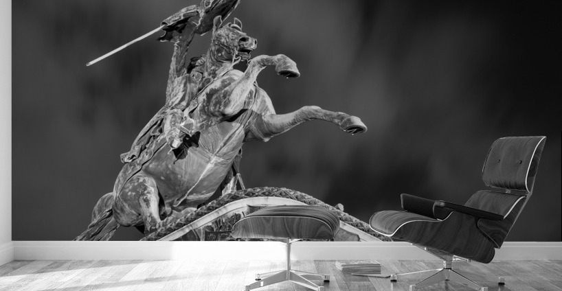 Equestrian statue Heldenplatz Vienna Austria Wall Murals