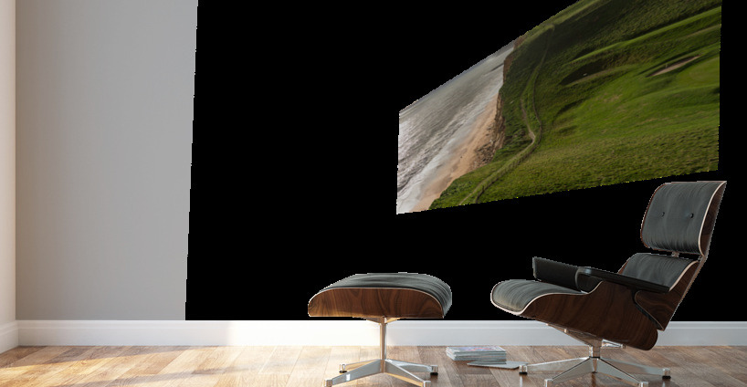 Path on cliffs at West Bay Dorset in UK Wall Murals