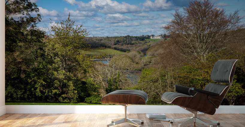 View across the rolling countryside of Cornwall Wall Murals