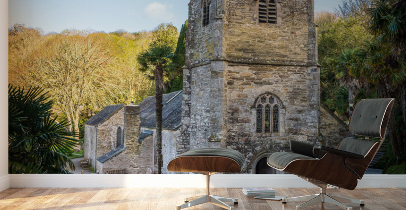 St Just in Roseland parish church in Cornwall UK Wall Murals