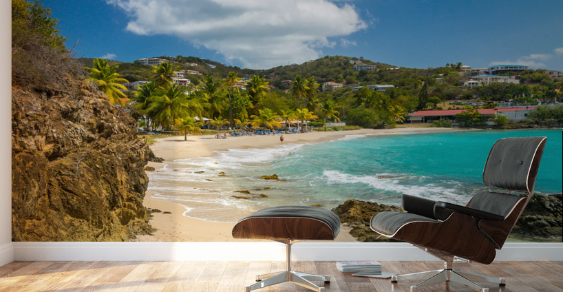Frenchmans Bay with Beach scene St Thomas USVI Wall Murals
