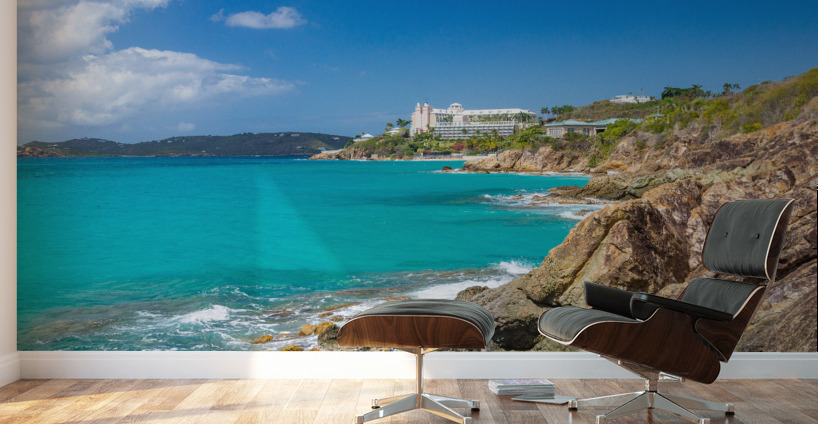 Beach scene St Thomas USVI Wall Murals