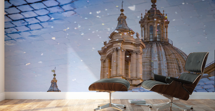 Dusk in famous Piazza Navona Wall Murals