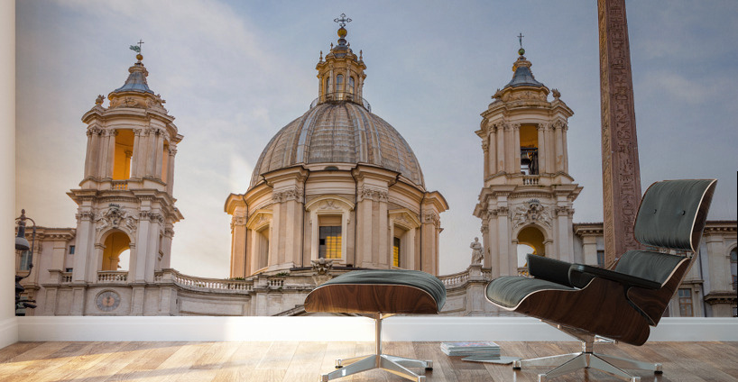 Dusk in famous Piazza Navona Wall Murals