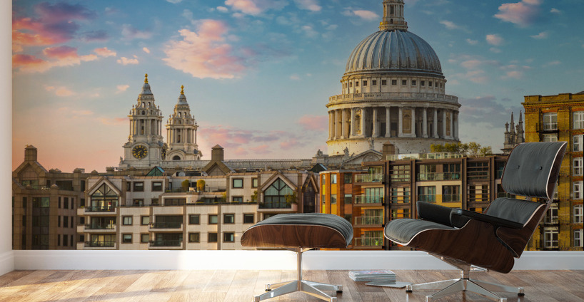 St Pauls Cathedral Church London England Wall Murals