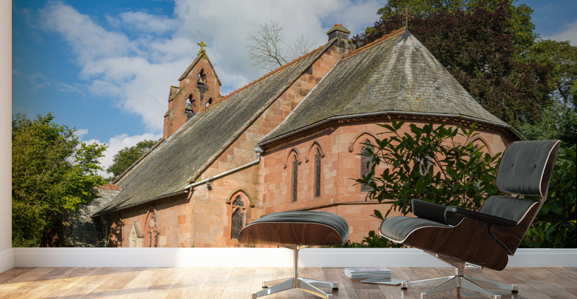 St Hilary Church Erbistock by River Dee Wall Murals