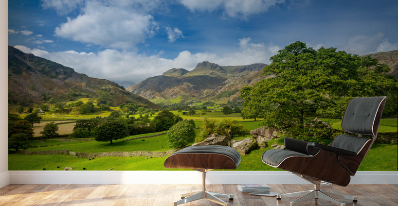 Langdale Pikes in Lake District Wall Murals