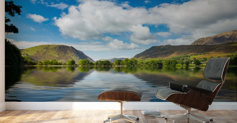Reflections in Buttermere in Lake District Wall Murals