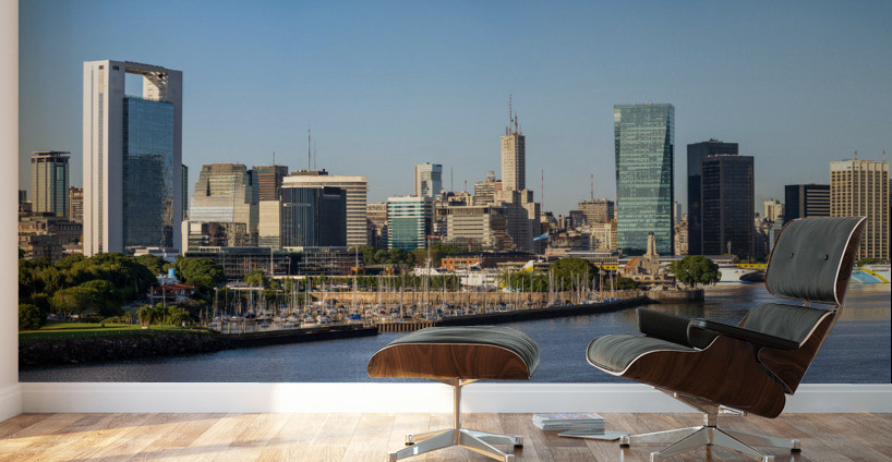 Marina for yachts in the city of Buenos Aires in Argentina Wall Murals