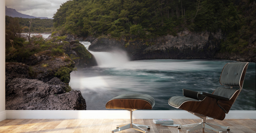 Petrohue falls and cascade by the Osorno volcano in Chile Wall Murals