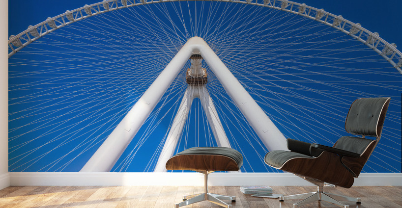 Ain Dubai observation wheel on Bluewaters Island in Dubai Wall Murals