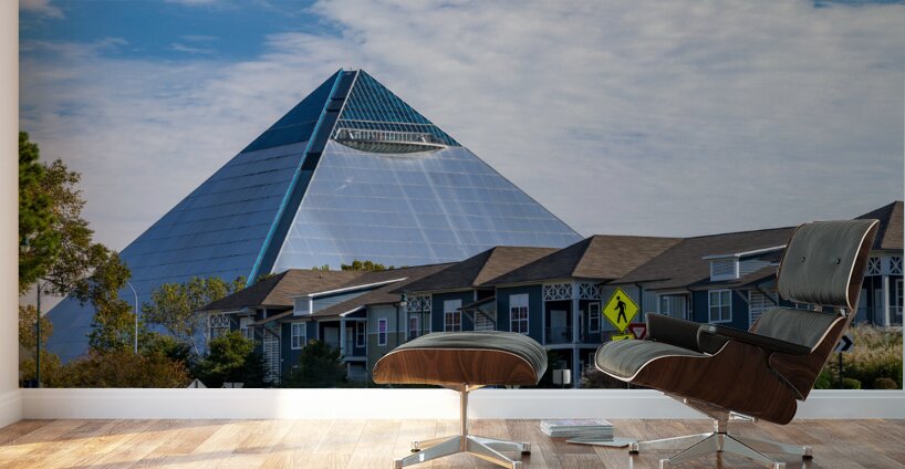 Great American Pyramid in Tennessee over Harbor Town Wall Murals