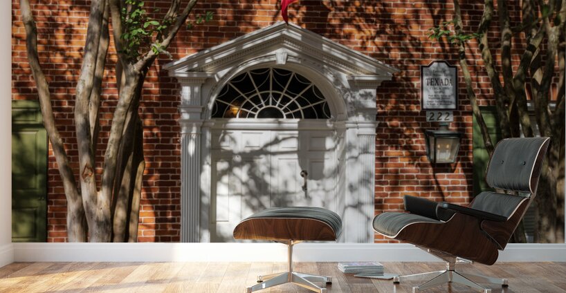 Oldest brick house in Natchez in Mississippi used as Capitol bui Wall Murals