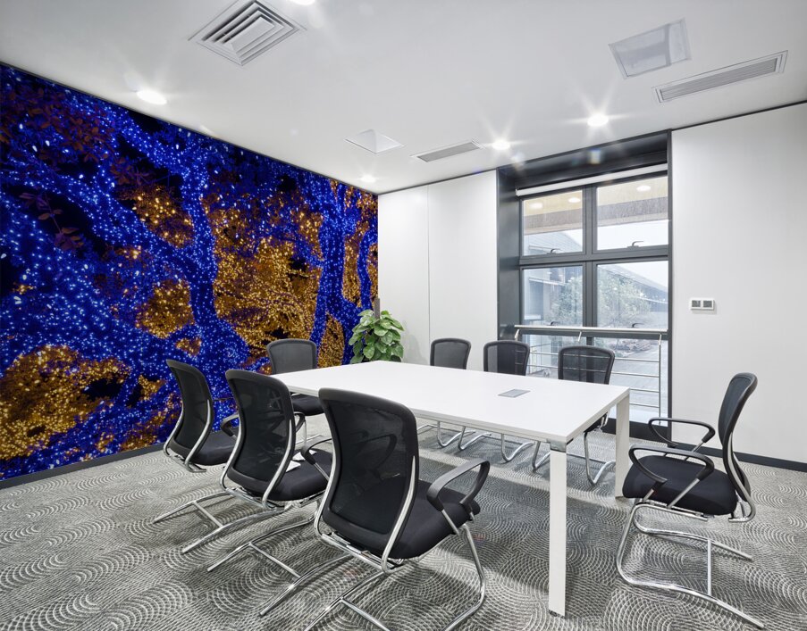 Holiday lights spectacular in Johnson City Texas Wall Printing