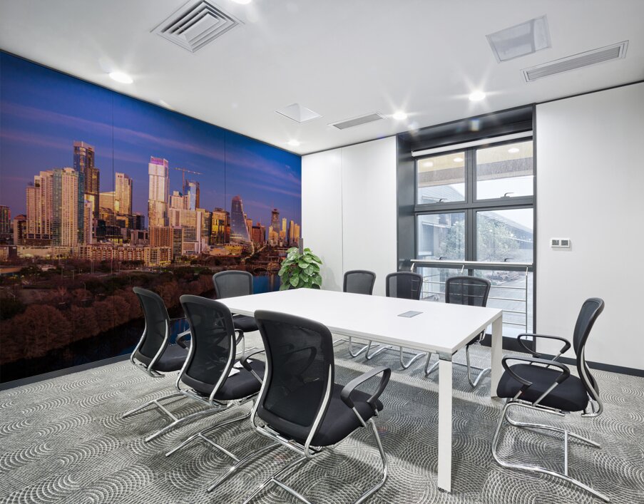 Cityscape of downtown Austin from the west in Zilker park 2025 Wall Printing