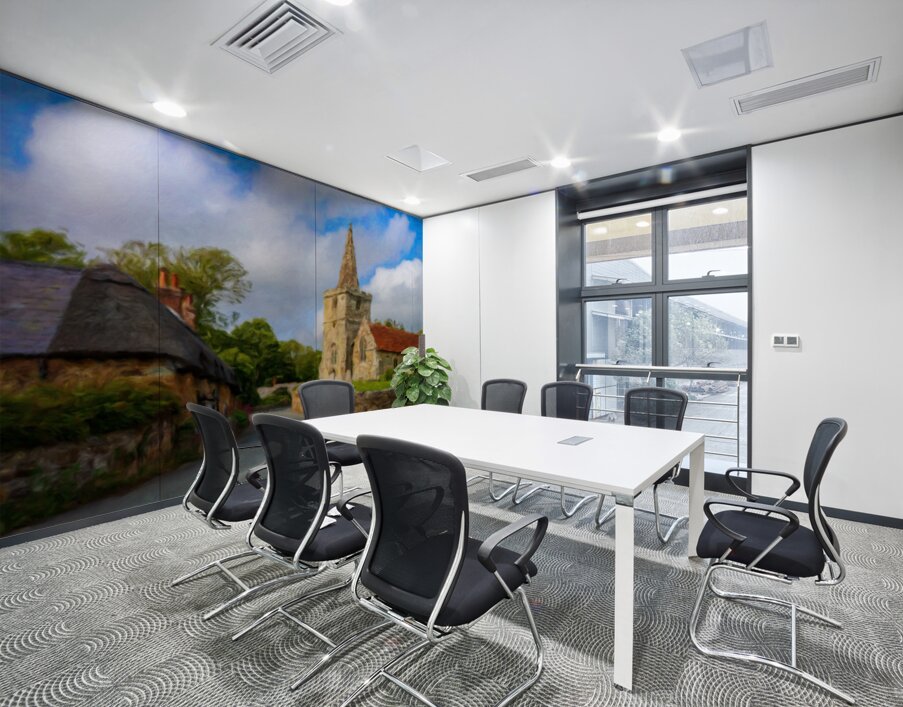 St Peters Church Shorwell Isle of Wight oil painting Wall Printing