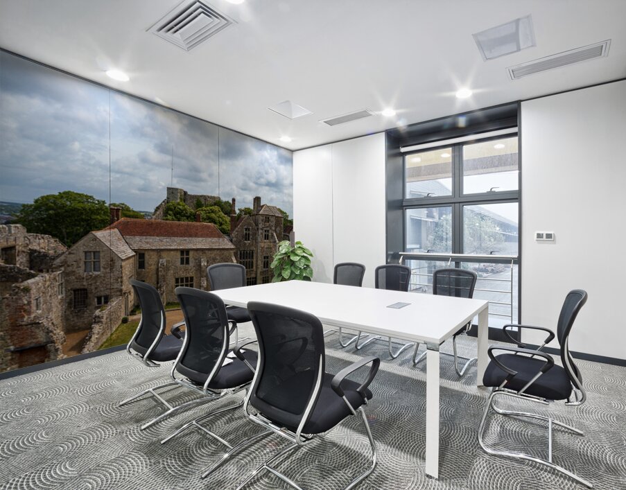 Interior buildings of Carisbrooke Castle on the Isle of Wight Wall Printing