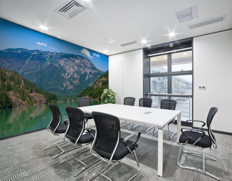 Paddleboard on Diablo Lake in North Cascades National Park in Wa Wall Printing