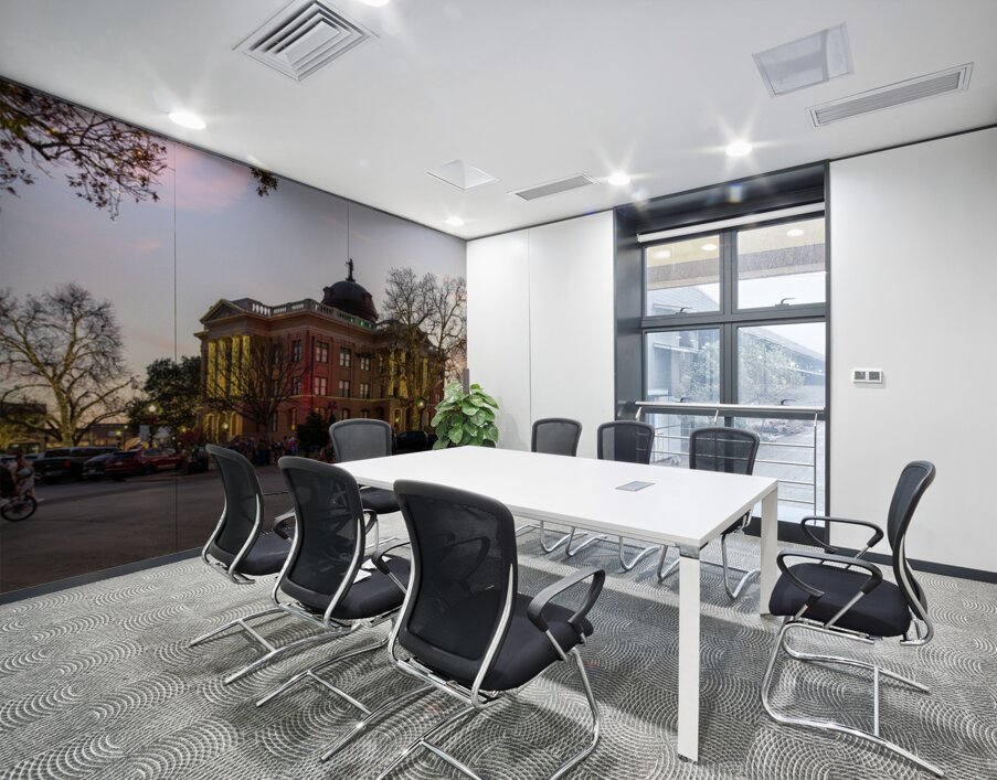 Sunset behind the Courthouse in Georgetown Texas Wall Printing