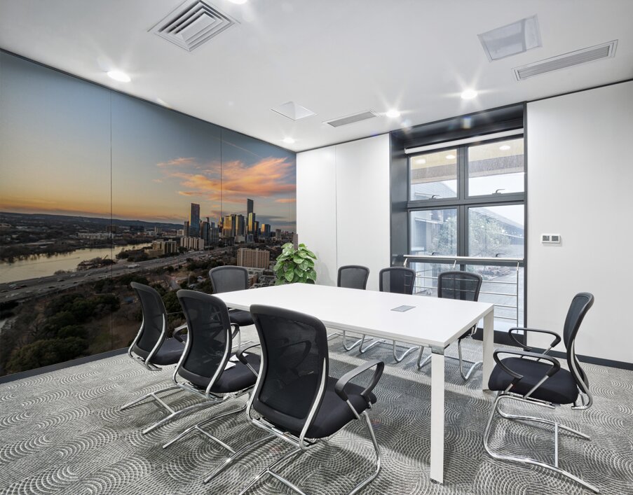 Aerial panorama Austin Texas downtown panorama Wall Printing