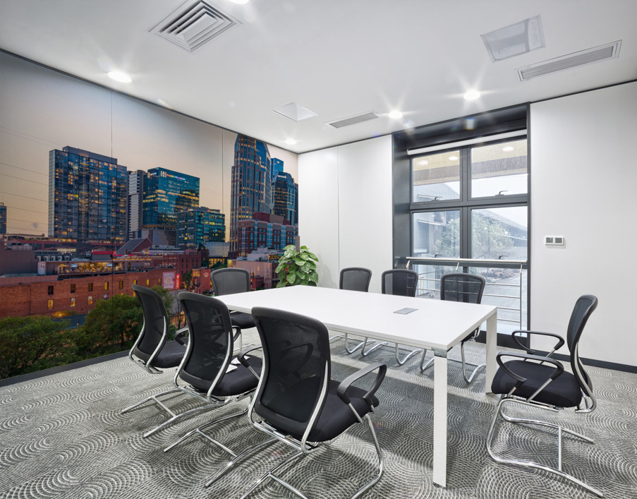 Skyline of Nashville in the evening Wall Printing