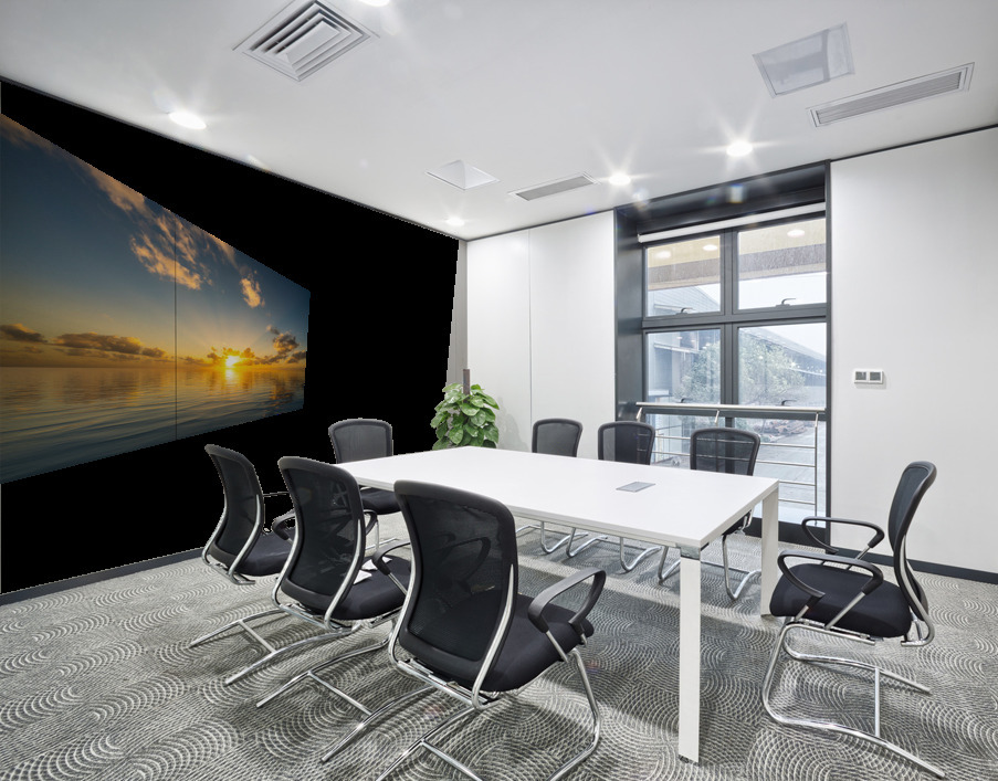 Beautiful sunset reflected in a calm peaceful ocean Wall Printing