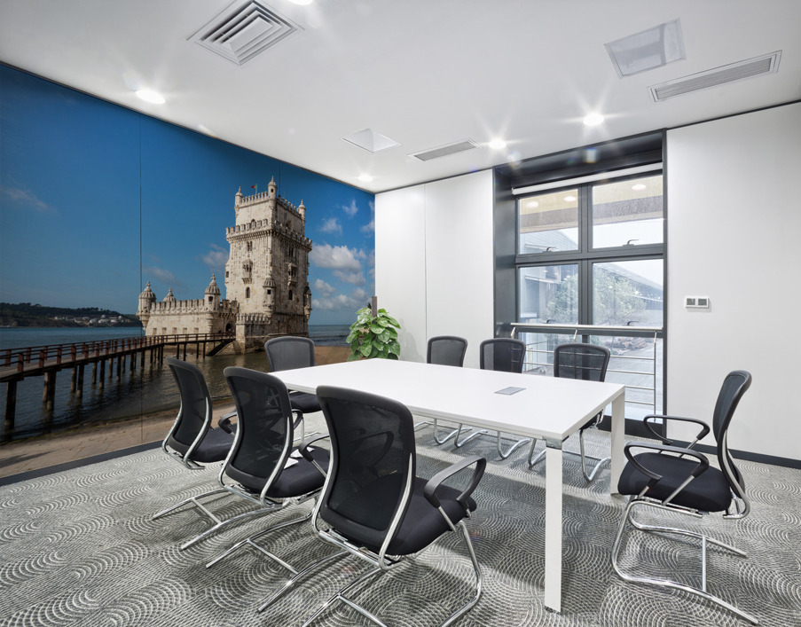 Panorama of the Tower of Belem near Lisbon Wall Printing