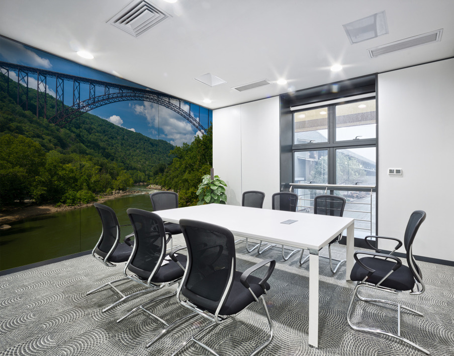 Rafters at the New River Gorge Bridge Wall Printing