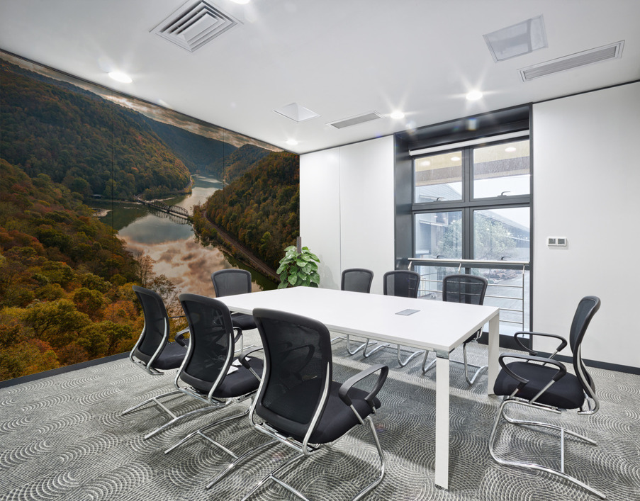 New River from Hawks Nest Overlook Wall Printing