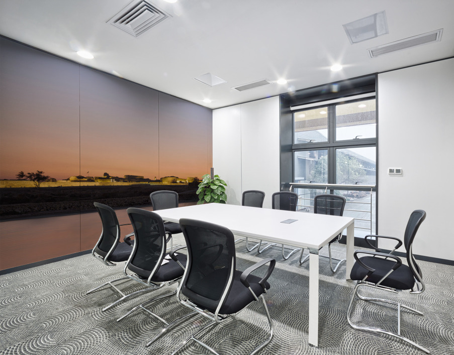 Old Bahrain Fort at Seef at sunset Wall Printing