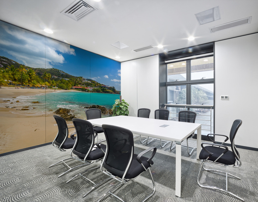 Frenchmans Bay beach scene on St Thomas USVI Wall Printing