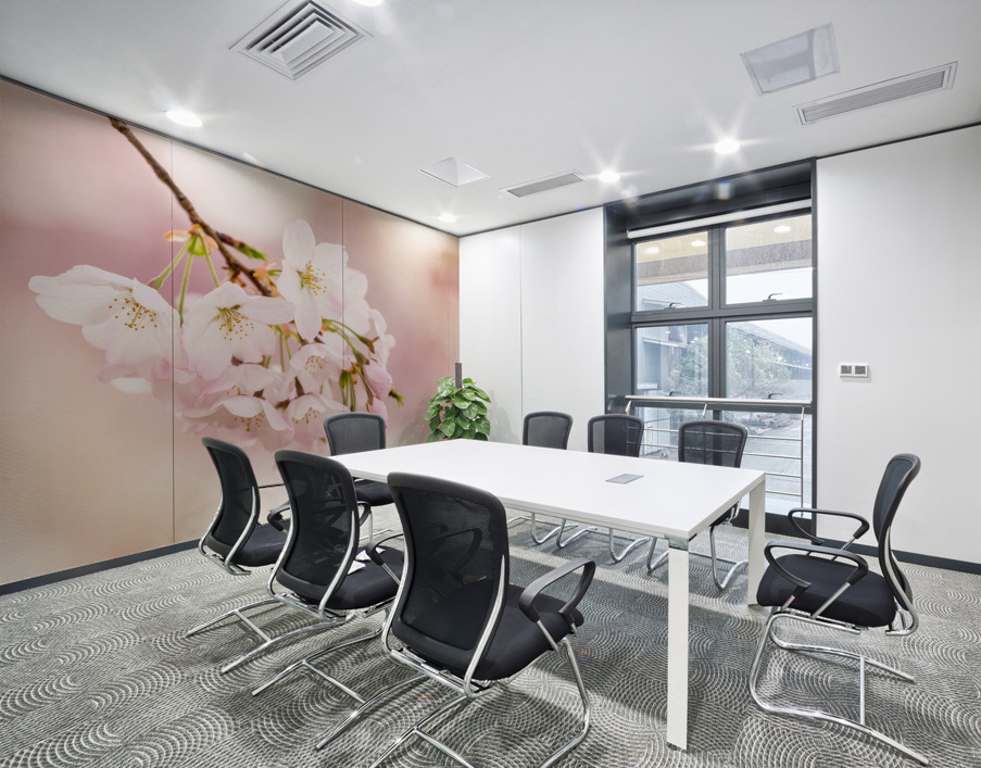 Detail macro photo of japanese cherry blossom flowers Wall Printing