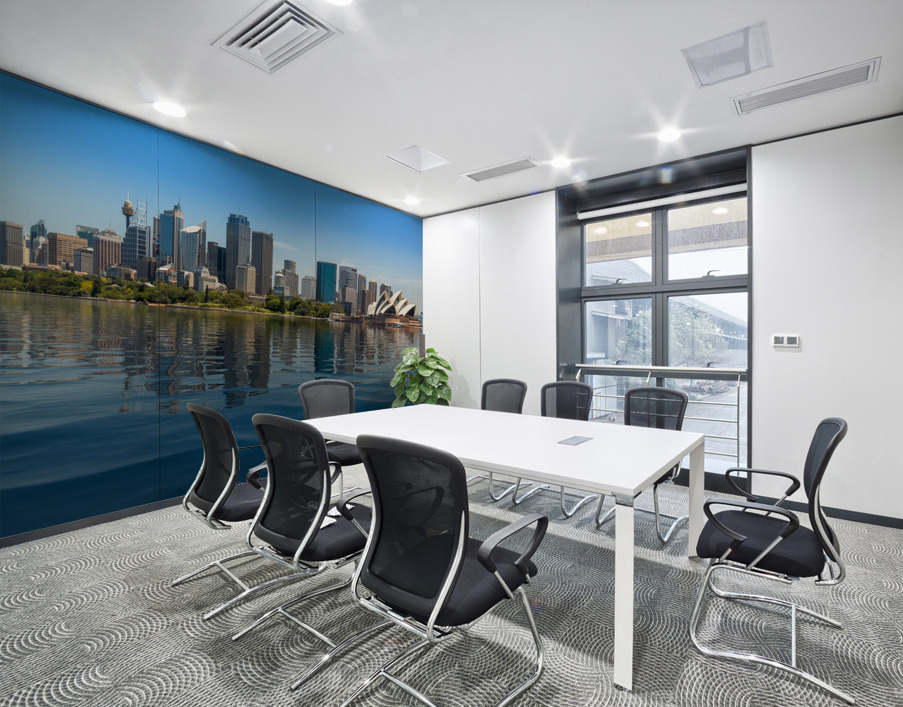 Dramatic panoramic photo Sydney harbor Wall Printing