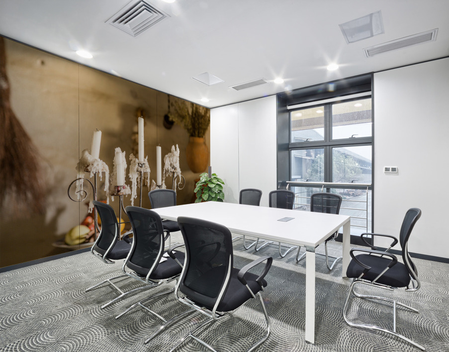 Candles in traditional kitchen in mission in California Wall Printing