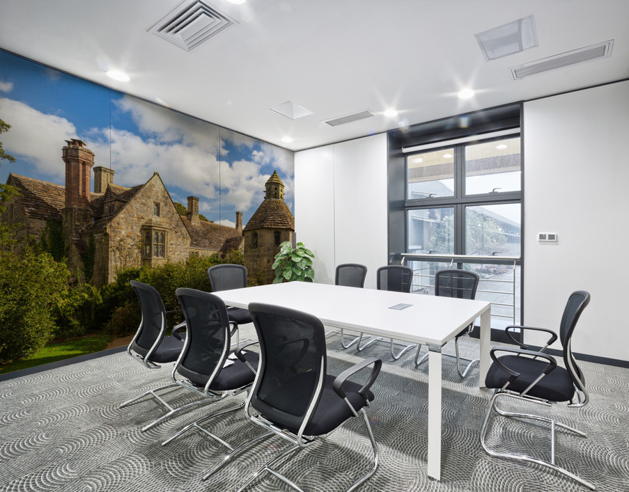 Historic british stately home with walled garden Wall Printing